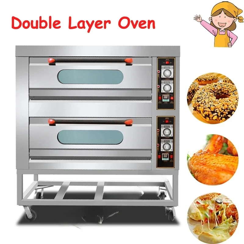 2025 Version Electric Oven Cake Making Machine Pizza Tools Multi-Functional Vertical Toaster Kitchen Double Layer Oven