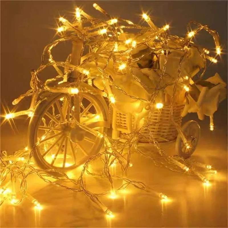 2M 4M 10M LED String Lights 3*AA Battery Operated Waterproof Fairy LED Christmas Lights For Holiday Party Wedding Decoration