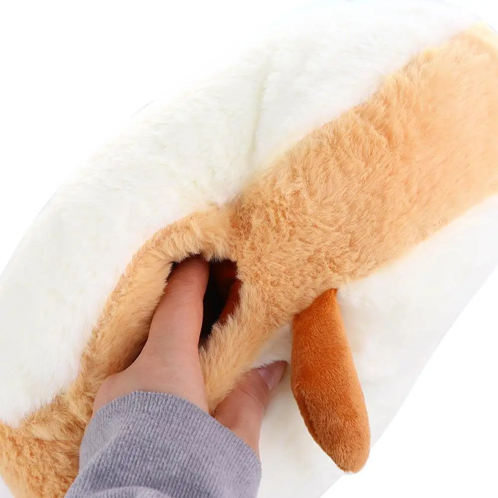 Regalo decoración del hogar simulación tostada muñeco de peluche juguete de peluche almohada de mano cálida almohada de pan de felpa almohada para dormir cojín relleno