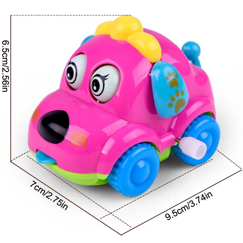 [JT] 1 jouet à remonter en forme de petit animal, voiture à remonter créative, mignonne, jouet éducatif pour les enfants, cadeau pour bébé
