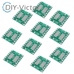 10pcs SOP14 SSOP14 TSSOP14 to DIP14 Pinboard SMD To DIP Adapter 0.65mm/1.27mm to 2.54mm DIP Pin Pitch PCB Transfer Board