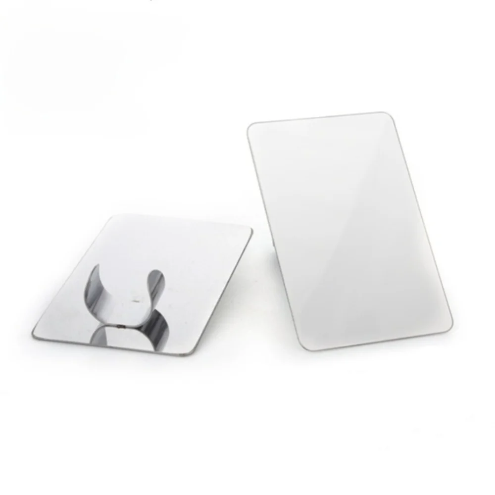 2 قطعة الفولاذ المقاوم للصدأ ماكياج خلط عصا خفيفة الوزن مريحة لهجة لوحة صينية المحمولة كريم الوجه خلط أداة أدوات مكياج #2