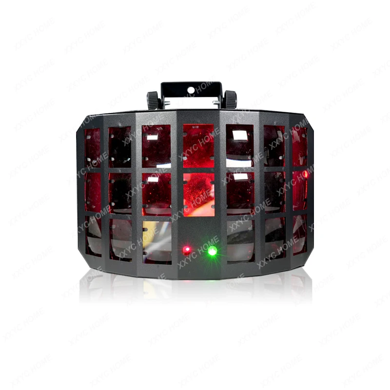 KTV flash ambient  colorful rotating  household voice activated laser  butterfly light bar dancing stage