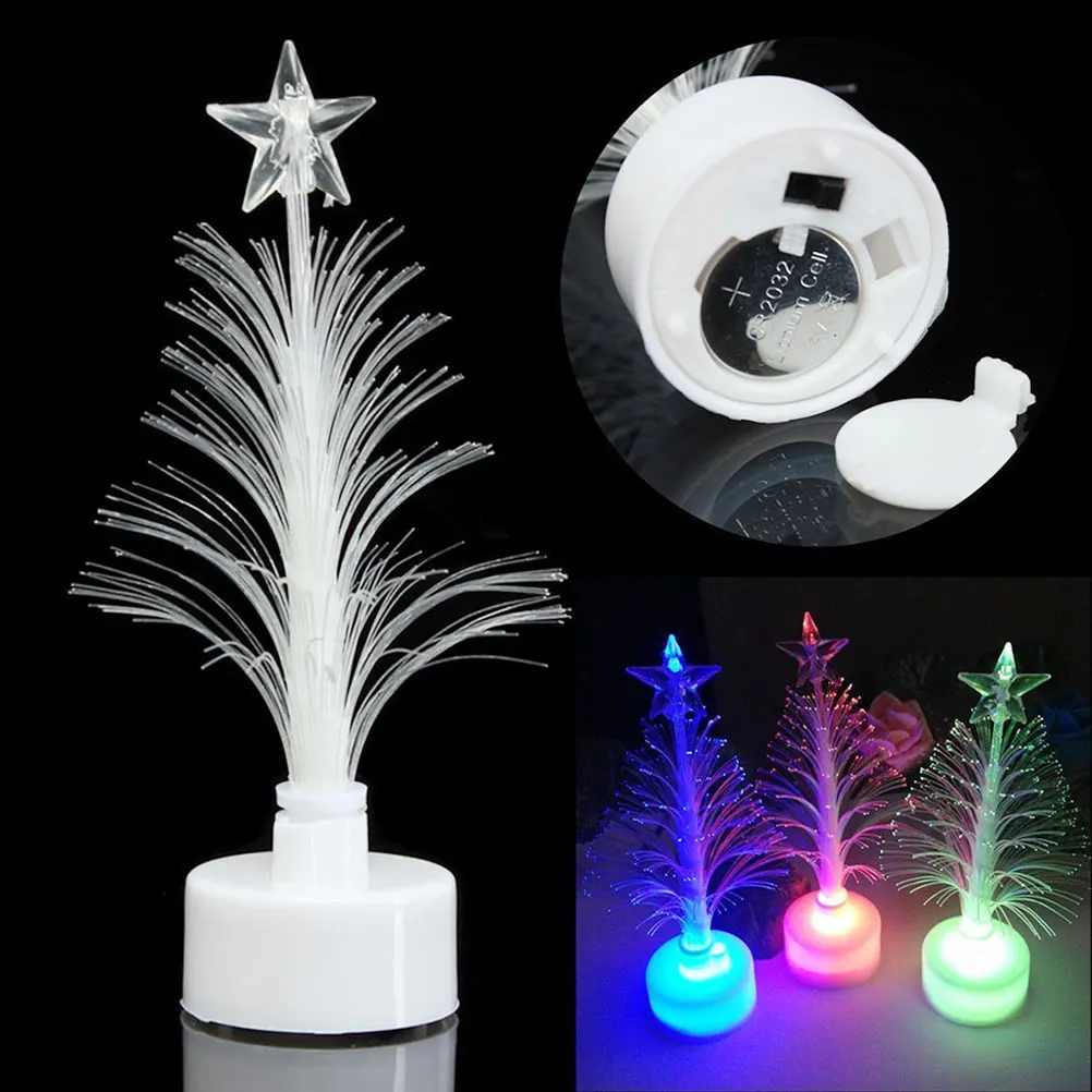 

6pcs Led Christmas Tree Colorful Glowing Light Tree Decorative Party Holiday Home Decoration Festival Gift