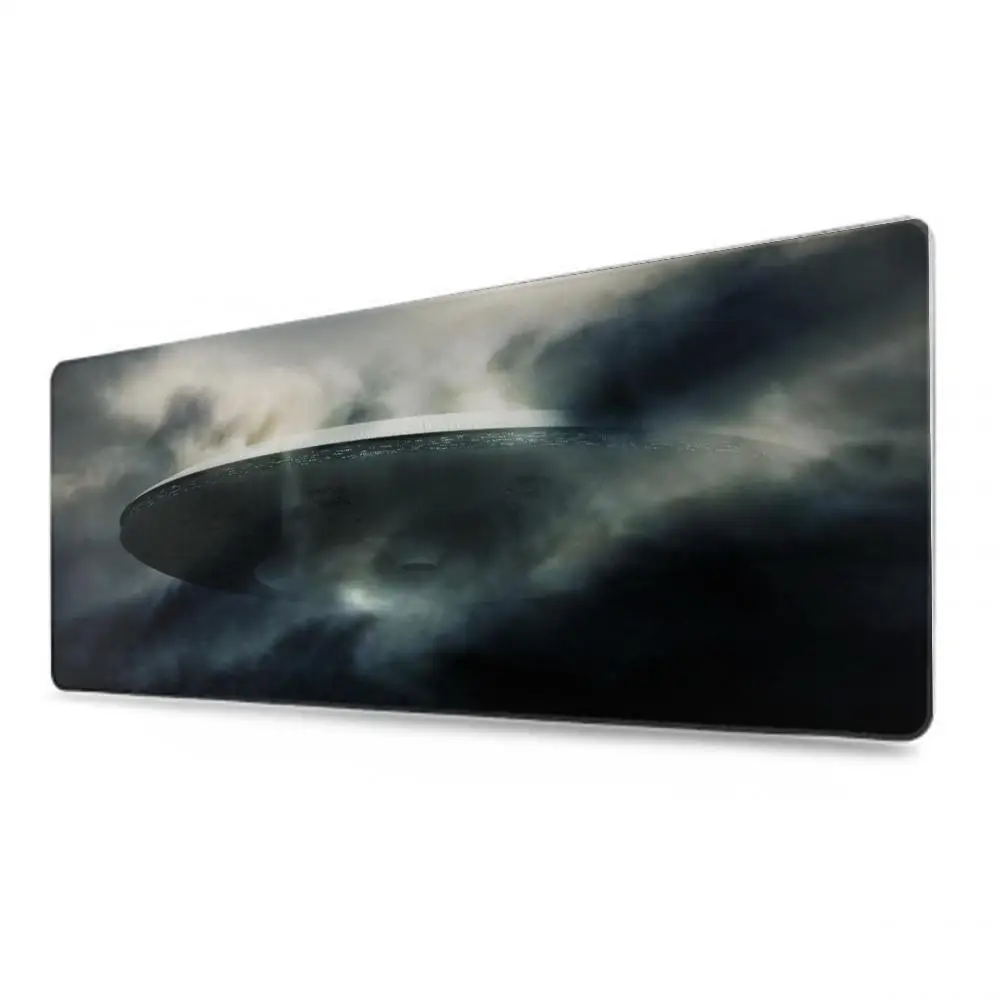 UFO-Tapete, Mauspad, Spielzubehör, Tastaturpad, XXL, große Verriegelungskante, 900 x 400 mm, Tischmatte, Gaming-Mauspad