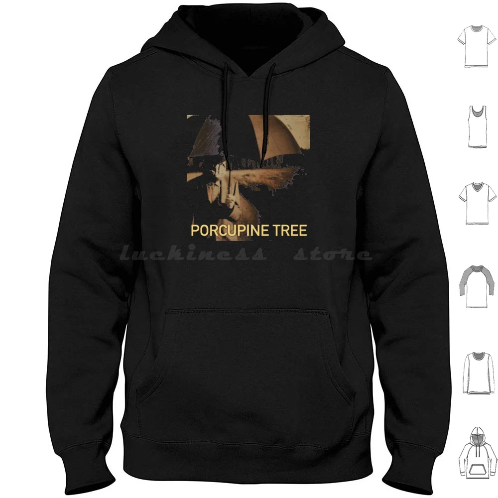 Porcupine Tree Hoodie Algodão Manga Longa Porcupine Tree Porcupine Band Progressive Steven Gavin Harrison Colin Edwin The
