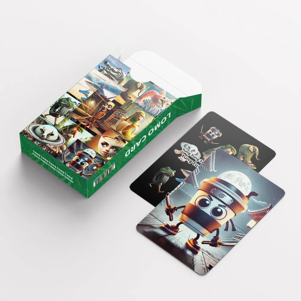92 pz montagna e mare classico Tralalero Tralala Carte Anime Gioco di carte Collezione di foto Bambini Festa Cosplay Raccogli foto Regalo