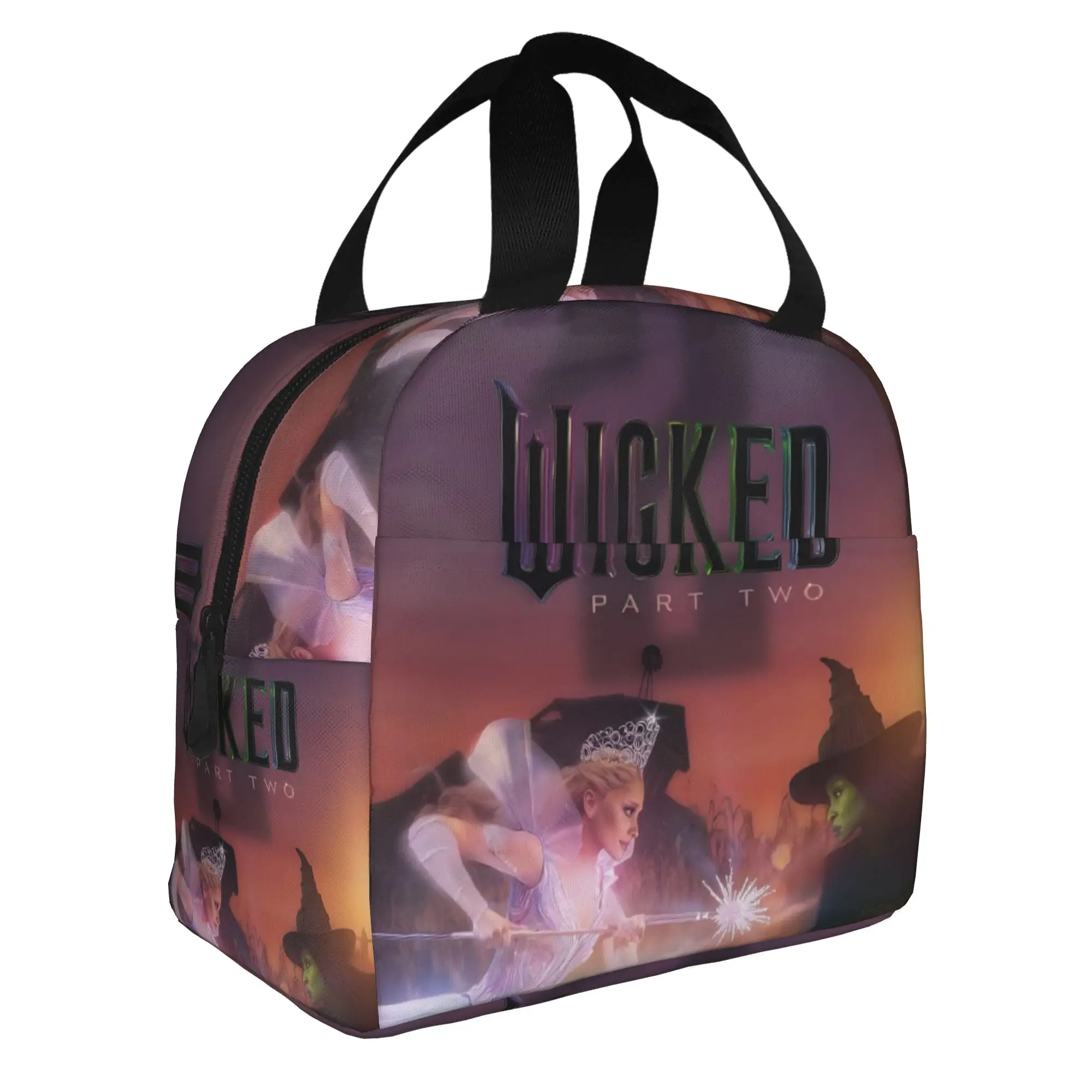 W-Wickeds Lunch Bag Women Fashion Film Magic Movie Cooler Warm Insulated Lunch Boxes for Adult Office