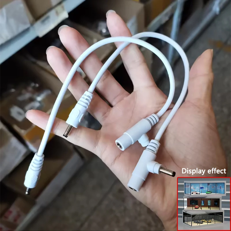 1/2 pçs 1/64 linha de conexão do showroom do carro acessórios cena em miniatura dc35135 modelo 5v para carro showroom dioramas estacionamento ﻿