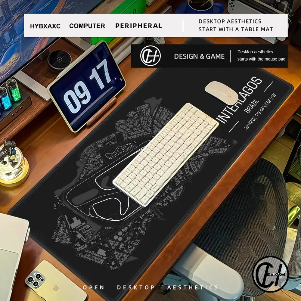 Monaco Formula 1 Racing Circuit Mouse Pad Gaming Mousepad Pc Accessories Keyboard Mat Desk Protector Mats Anime Mouse Pads