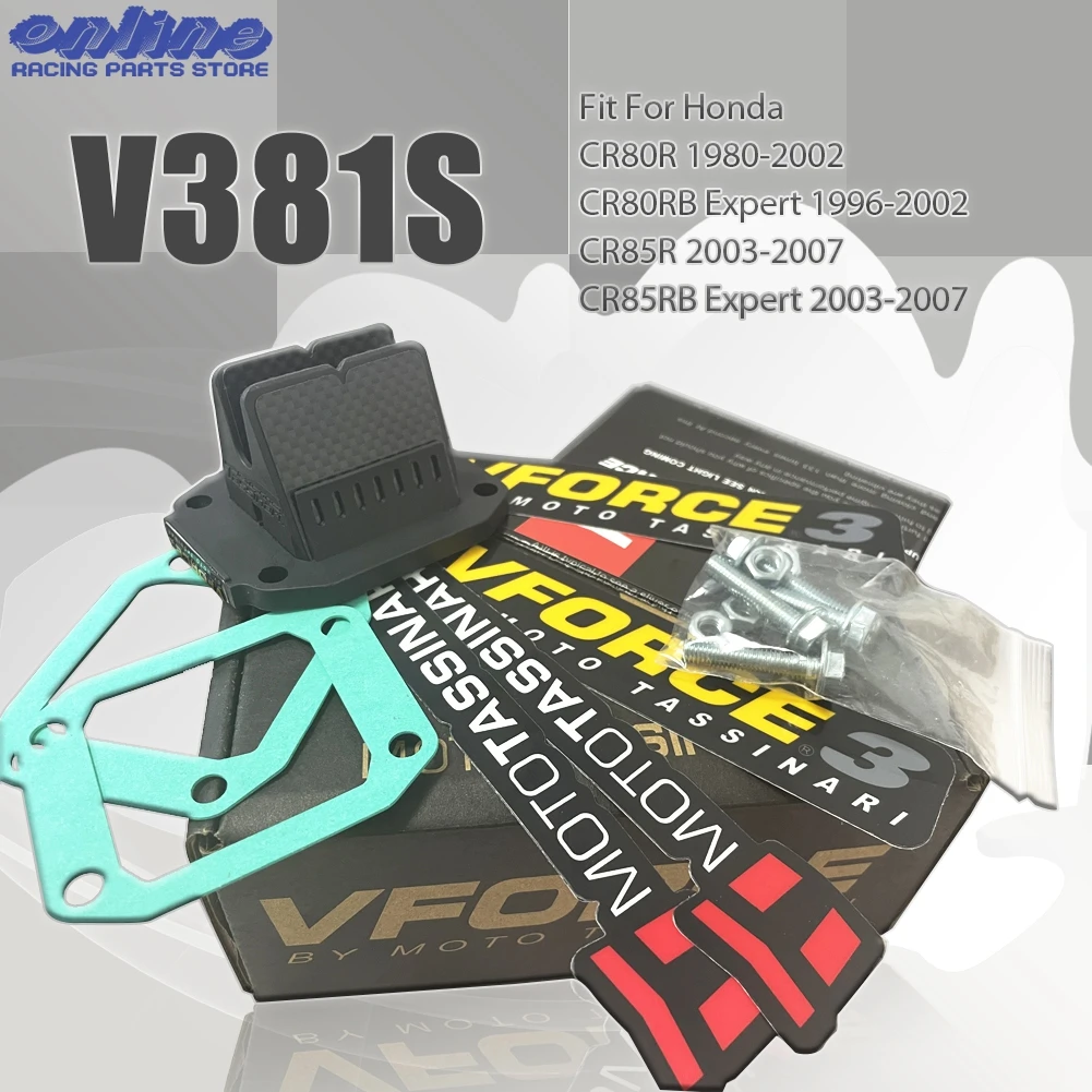 Motorcycle VForce 3 Reed Valve System V-Force V381S For Honda CR80 CR85 VForce CR 80 85 Palheta Derbi EBE EBS D50B0 Accessories