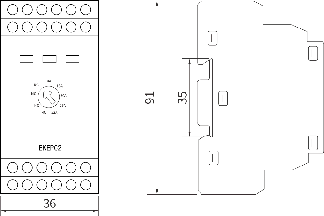 ETEK EKEPC2 EV Charging Controller of EV Charger for 2.0 Cable Socket