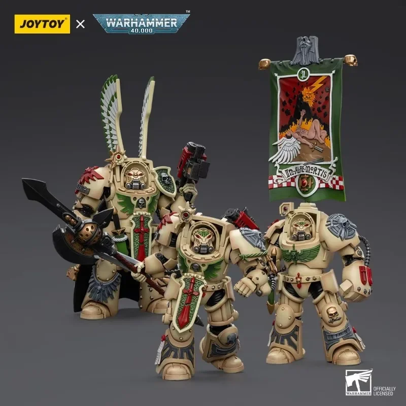 [IN-STOCK] JOYTOY Warhammer 40K 1/18 ตัวเลขการกระทํา Dark Angels Deathwing Strikemaster อะนิเมะรุ่นของเล่นคริสต์มาสของขวัญ 6PCS