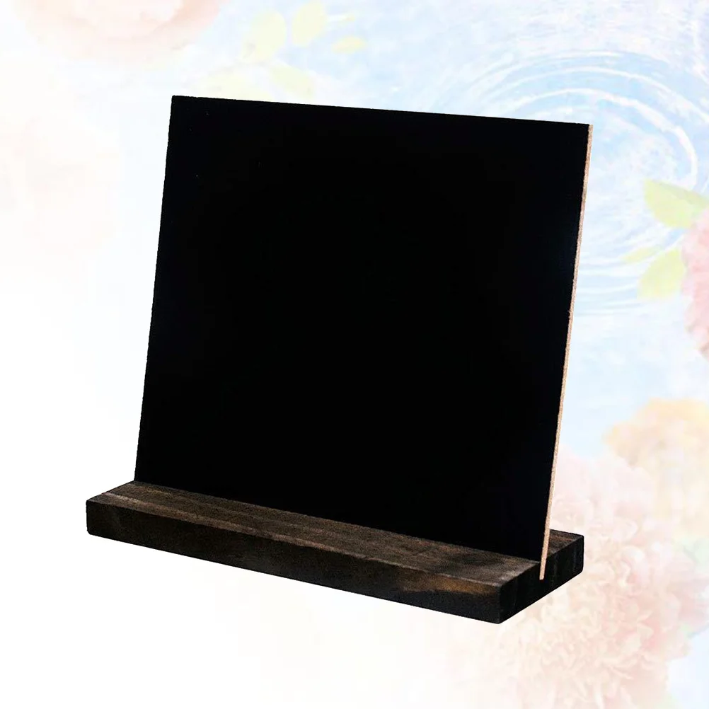 

1pc Mini Wooden Chalkboard Diy Message Board For Home School Cafe Decorative Sign Small Blackboard Display Notice Tool