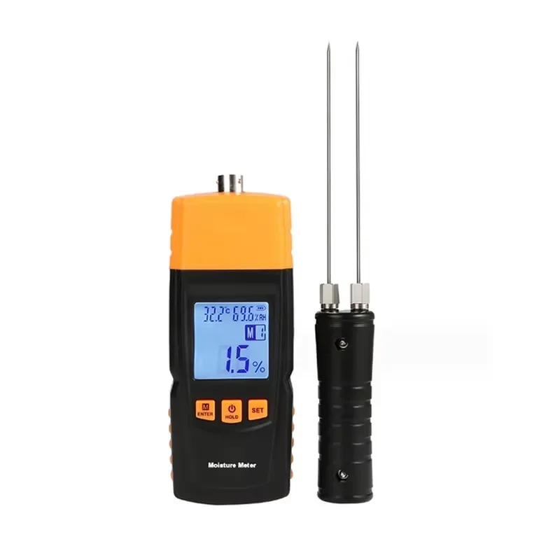 GM620 LCD Digital Wood Moisture Meter Adjustable Hygrometer Timber Damp Detector