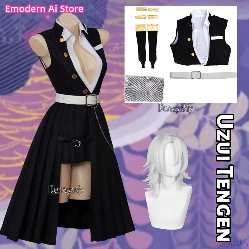 

Uzui Tengen Cosplay Costume Female Version Uzui Tengen Sexy Uniform Full Set With Fishnet Stockings for Halloween Carnival 2025