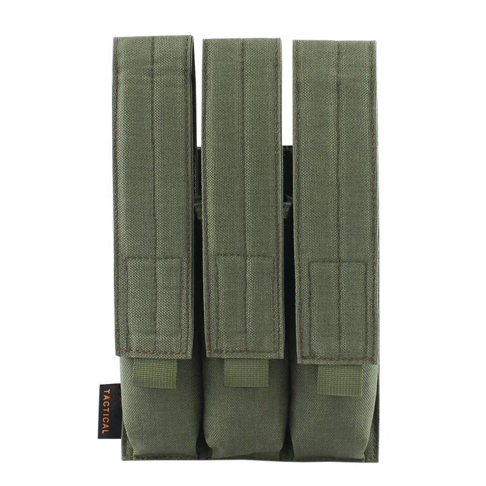 VULPO Tactical Rifle Triple Magazine Pouch Modular Molle Triple Mag Pouch Carrier For MP5 MP7 KRISS Hunting Airsoft