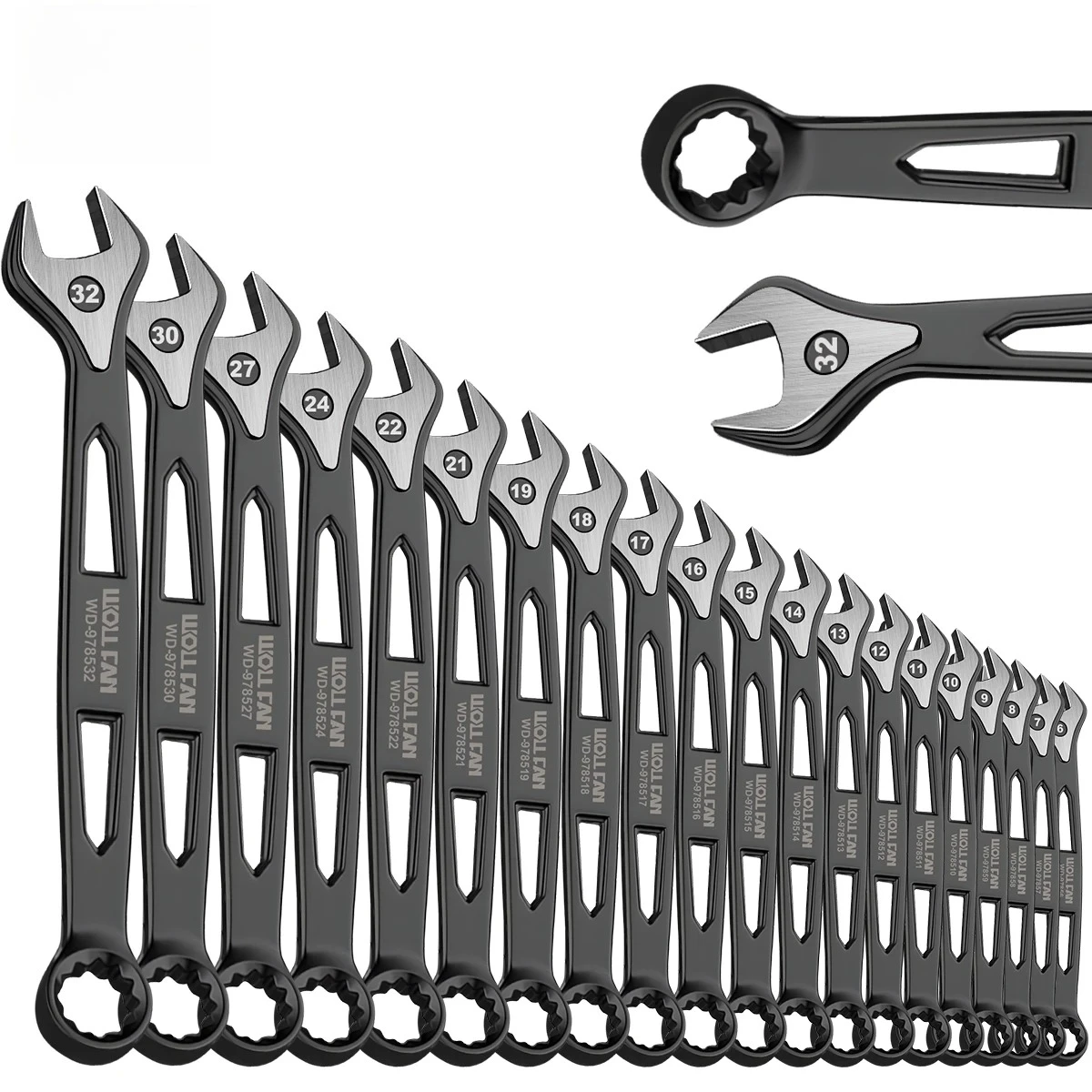 Double-ended Wrench Set 6-14mm Plums Blossoms Ratchets Wrenches Metric Dual Purpose Wrench Automotive Industry Home Class