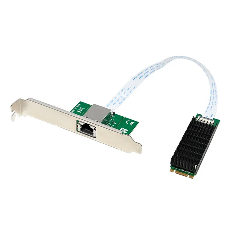-September 3X M.2 B + M Placa de rede de porta única 10Gbe Adaptador de rede Ethernet RJ45 AQC107 Servidor de grau de controle industrial