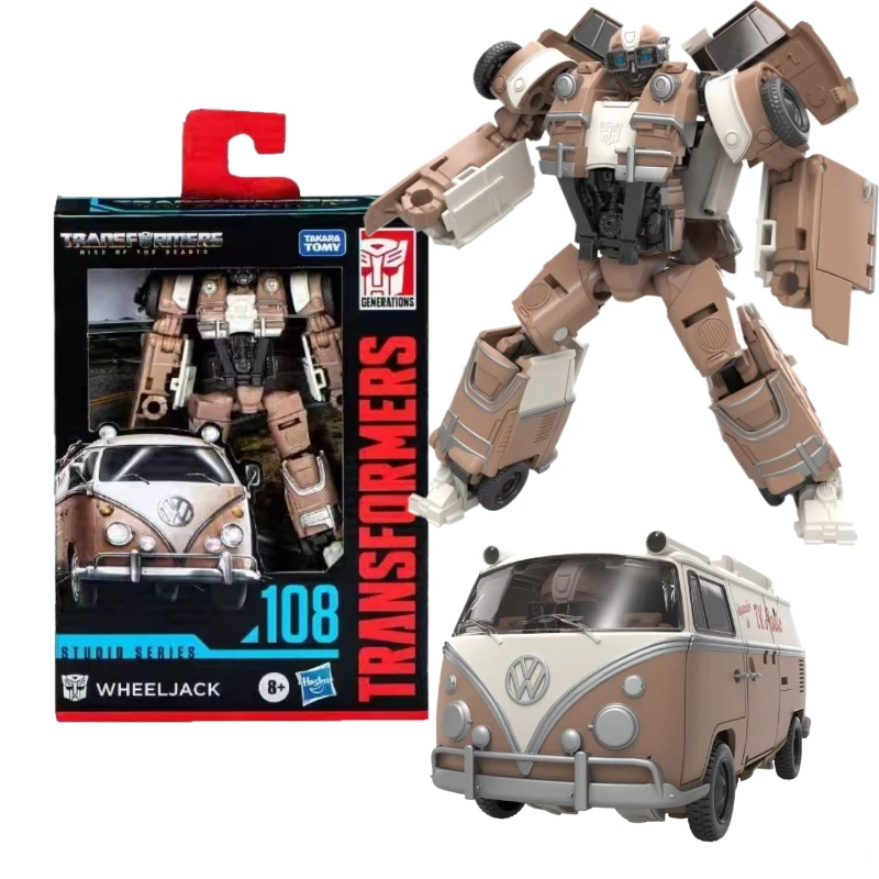Original Takara Tomy Hasbro Transformers Studio Series SS-108 Wheeljack serie de películas clásicas figura ornamento 100% caja Original