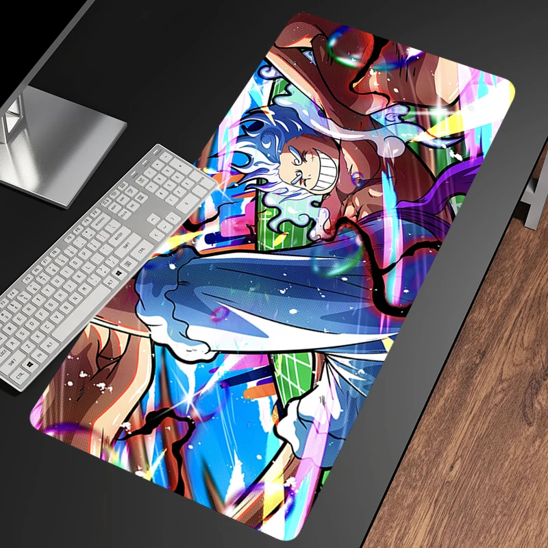 Mouse Pad Non-Slip Rubber mousepads Game player notebook computer Pad table mat PC carpet O-ONE PIECES L-Luffy Mousepad XL XXXL