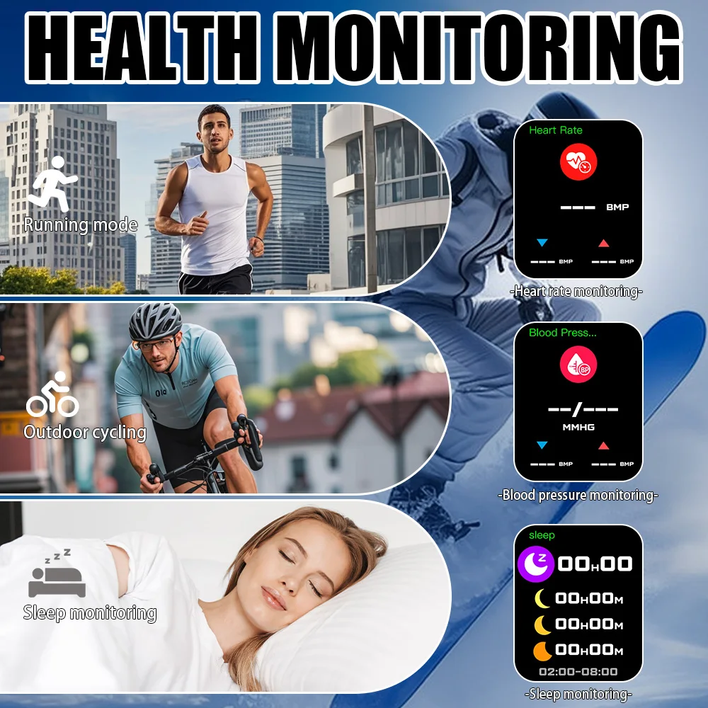 LAXASFIT 2025 ساعة ذكية جديدة بلوتوث دعوة رسالة تذكير 24 ساعة مراقبة الصحة ساعة ذكية هدية للرجال والنساء