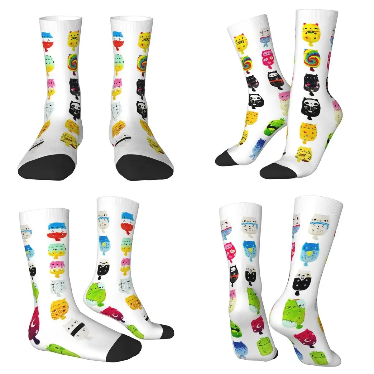 

Носки Cats Vs Pickles в стиле Харадзюку, высококачественные носки на все сезоны, длинные носки унисекс, подарки на День святого Валентина