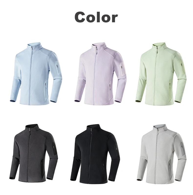 JNLN Herren Damen Winter Fleecejacke Outdoor Winddichte Thermojacke Unisex Wander-, Camping-, Kletter- und Sportjacke – Detail 13