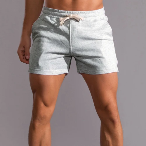 Imagen 1 del producto Novedad de verano, pantalones cortos informales 100% de algodón para hombre, pantalones cortos de moda de alta calidad para hombre, pantalones cortos con bolsillos laterales y cremallera para correr al aire libre para hombre