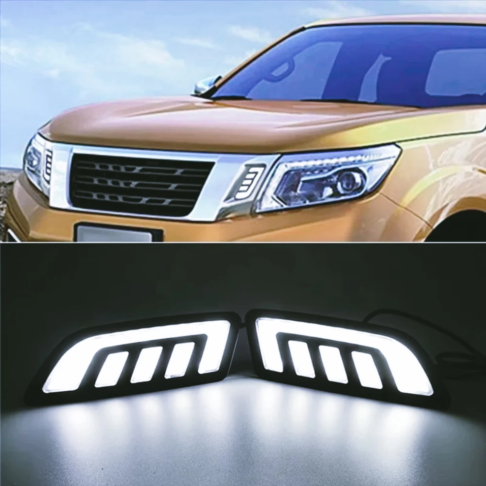 ZF-FLuces  circulación diurna LED, lámpara antiniebla  rejilla, luces  señal  giro para Nissan NAVARA NP300 D23 2015-201