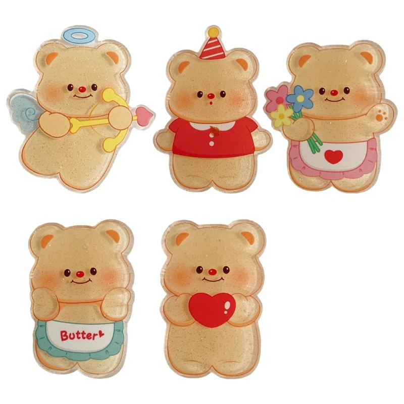 

A2ES Cartoon Butter Bear Women Kid Hairpins Lady Butter Bear HairPin Hair Clip