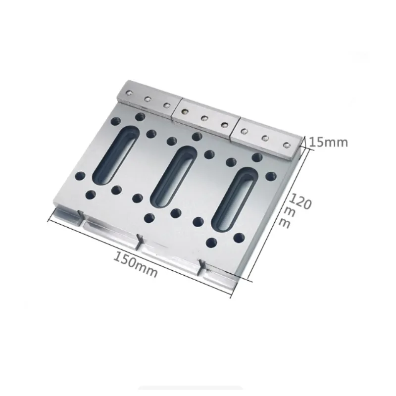 

Three-mesh 120 length*150 width*15 thickness, screw teeth M8 1PC slow wire cutting Pressure plate fixture