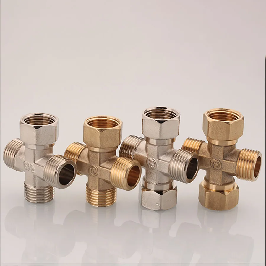 

Brass Pipe Cross Movable Joint 1/2" BSP Female Male Thread Quick Adapter Coupler Connector For Water Oil Gas Water Pipe Fittings