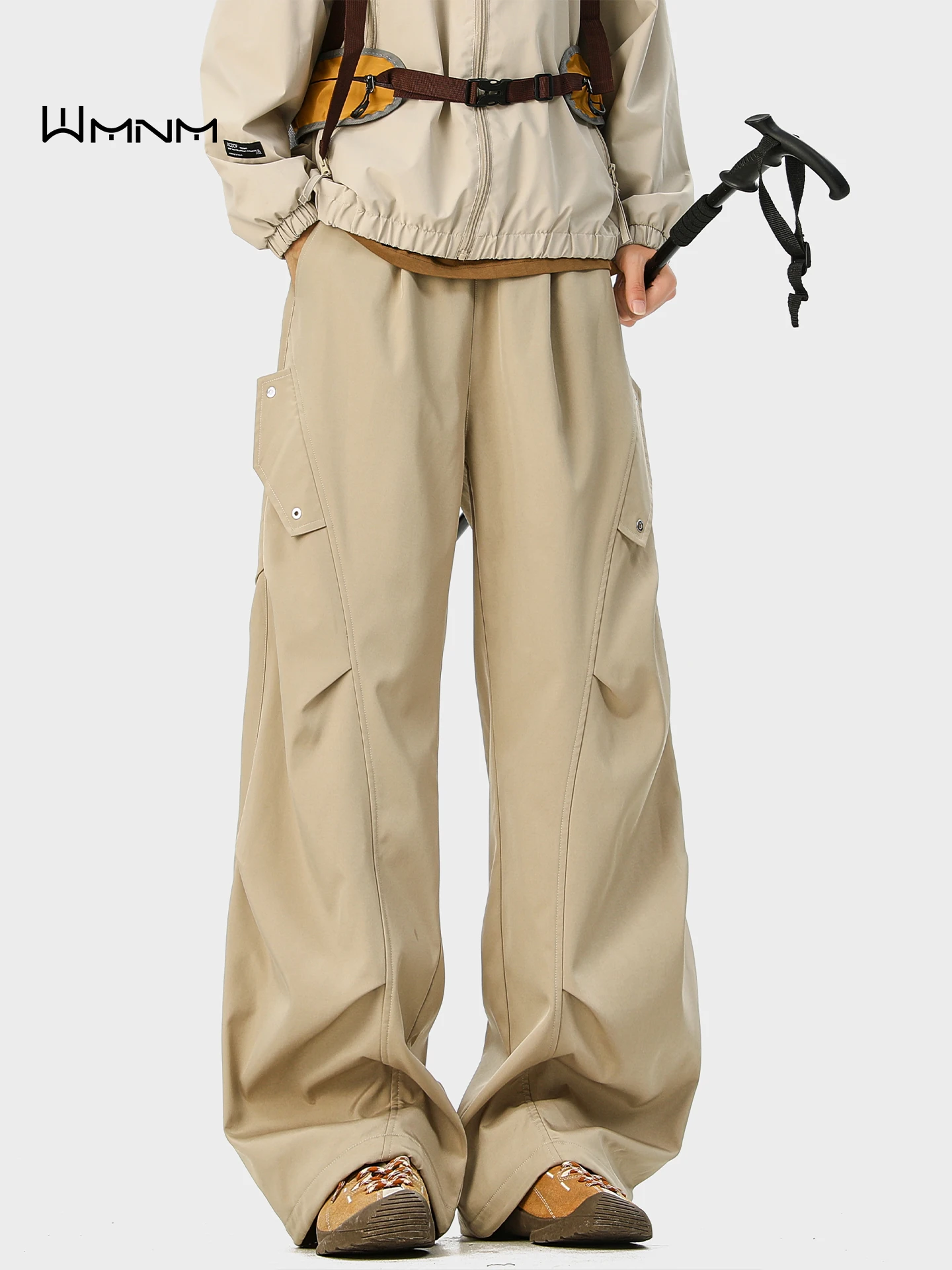 

Мужские мягкие ветрозащитные водонепроницаемые брюки с флисовой подкладкой для альпинизма, свободные, для активного отдыха, в стиле парашютиста