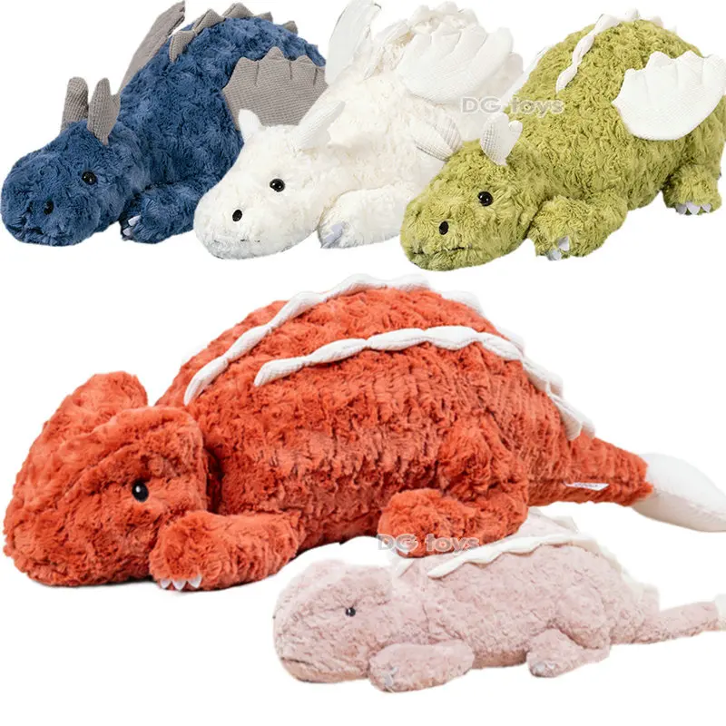 Fuzzy  Flying Wings Dragons Plush Toy Stuffed Animals Lizard Movie Anime Figure Doll For Kids Birthday Gift Boy Christmas