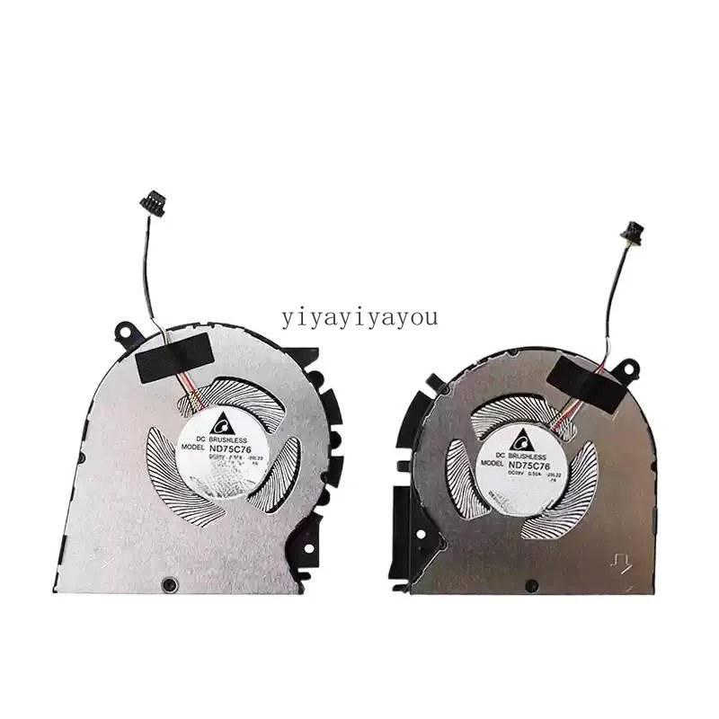 

Laptop CPU GPU Cooling Fan ND75C76 For ASUS PRO 14 M3401Q K3400P M3400QA M7400 M7400Q X7400