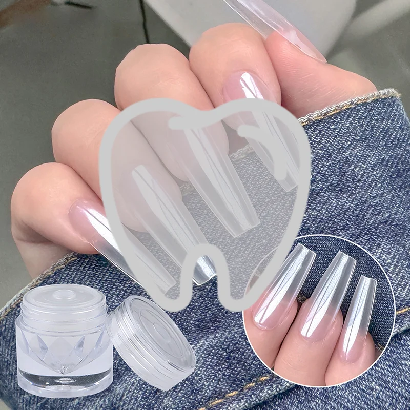 

0.3G Plating Aurora Chrome Nail Powder Orange High-Gloss Moonlight Mirror Fine Glitter Pigment Aurora Pearl Rubbing Dust Chrome