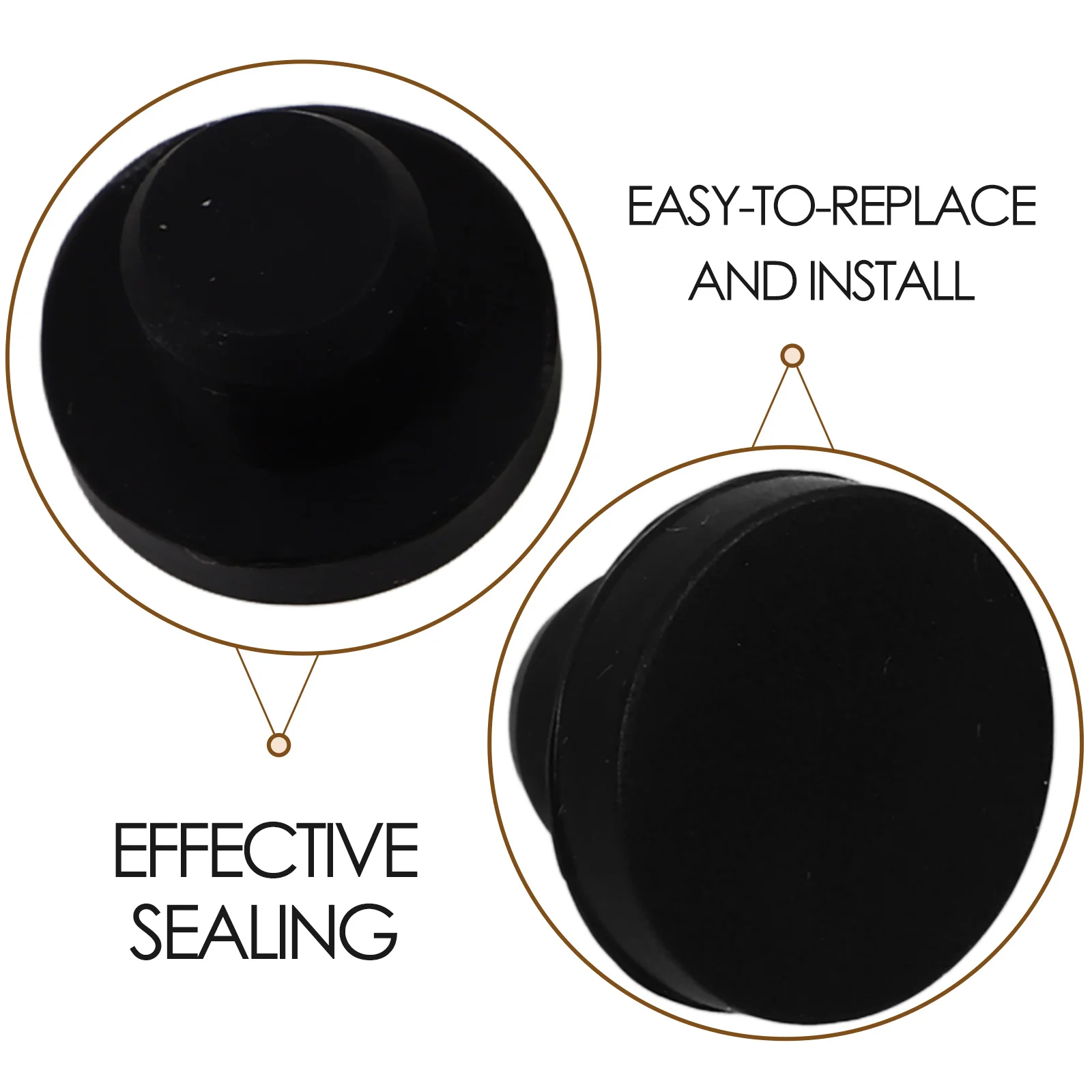 

12pcs Silicone Stopper for Salt Shaker Pepper Plug Mini Cute Wine Bottle Oscillator Flower Pot Seal Pad Hardware
