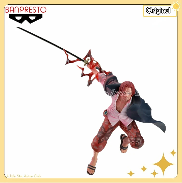 

Оригинальная коллекционная фигурка BANDAI BANPRESTO BATTLE RECORD COLLECTION ONE PIECE: Спецмодель Шанкса, украшение, подарок