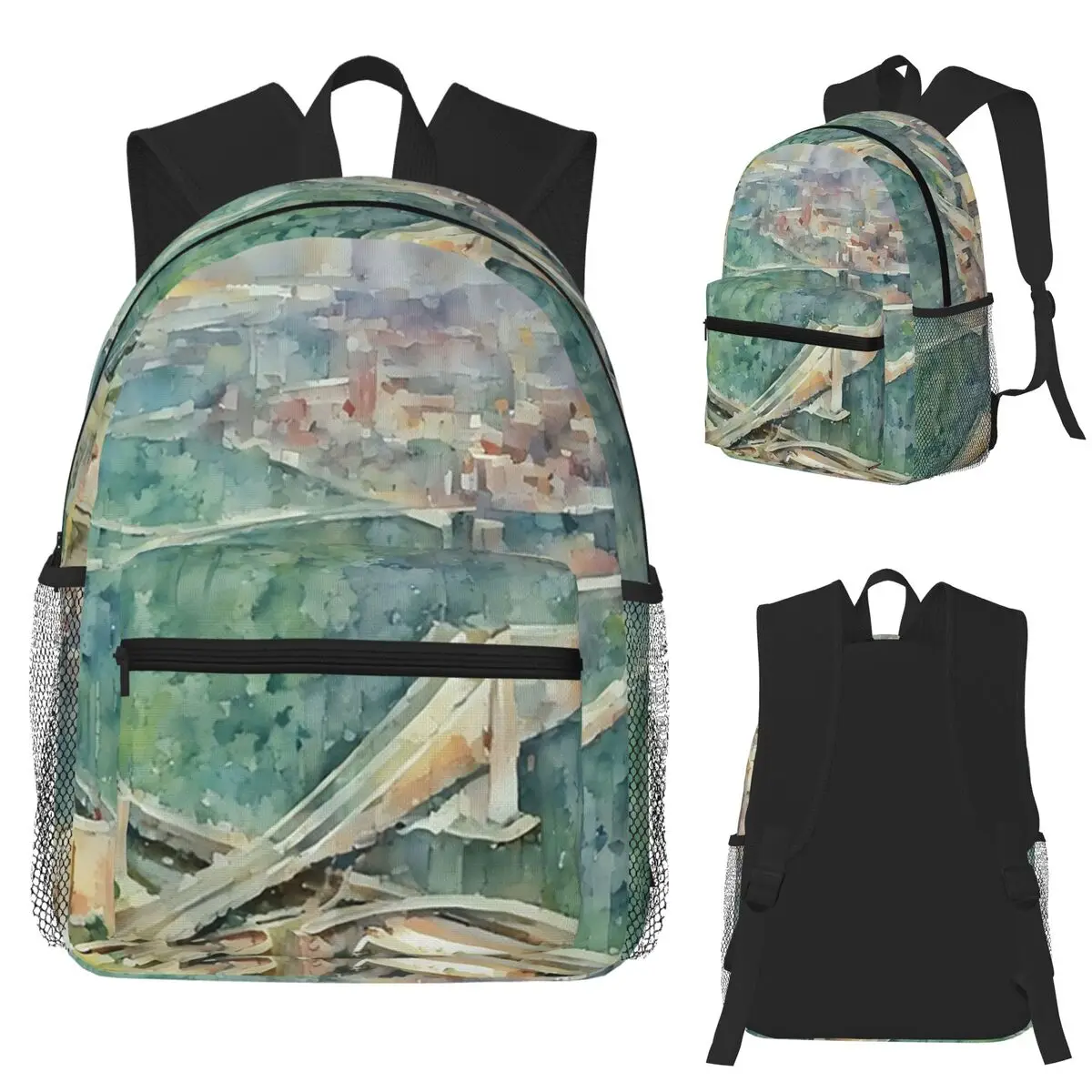 

A Tale Of Two Bridges Student Backpack School Bag Hiking Travel Daypack for Men Women Fashion Bookbag Shoulder Bags