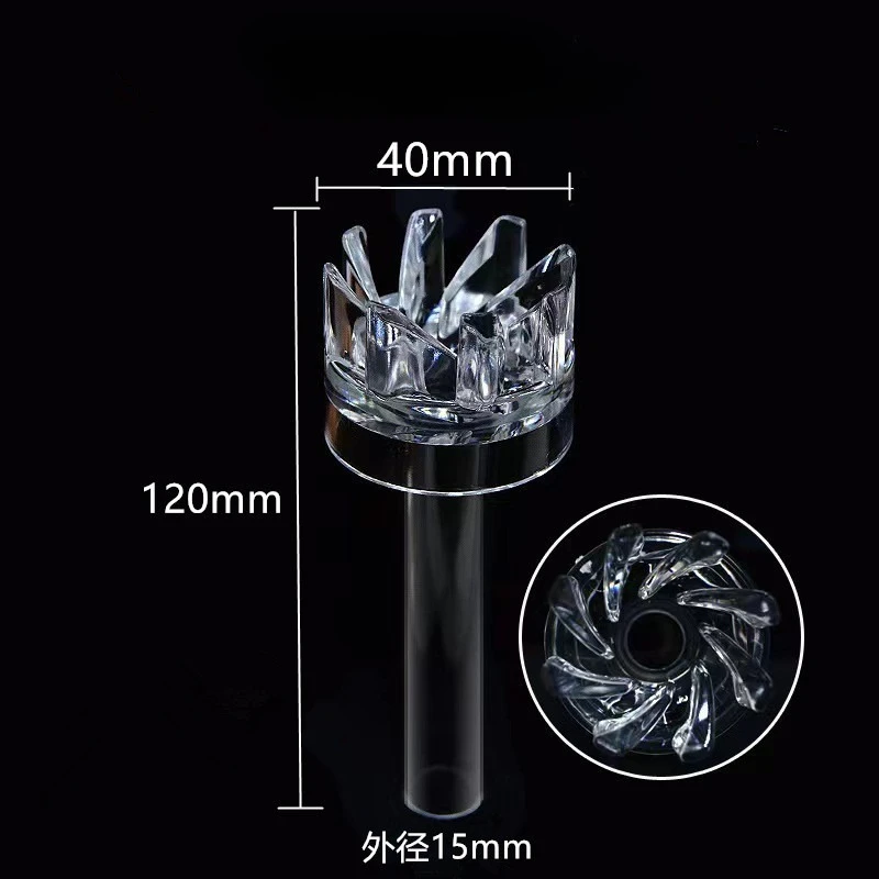 16/18/20mm Aquarium Skimmer Acrylic Lily Pipe Spin Surface Inflow Aquarium Water Plant Filter Cleaning Fish Tank Accessories - view 5