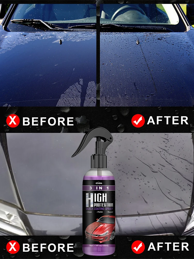 3 In 1 Car Shield Coating Car Paint Repair High Protection Car Paint Repair Car Polish Ceramic Coating Spray For Cars