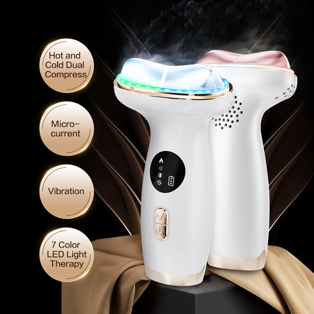 Appareil de beauté à micro-courant EMS, lifting du ruisseau, visage, cou, photon LED, raffermissant, remodelage, anti-déformable, soins de la peau, masseur facial