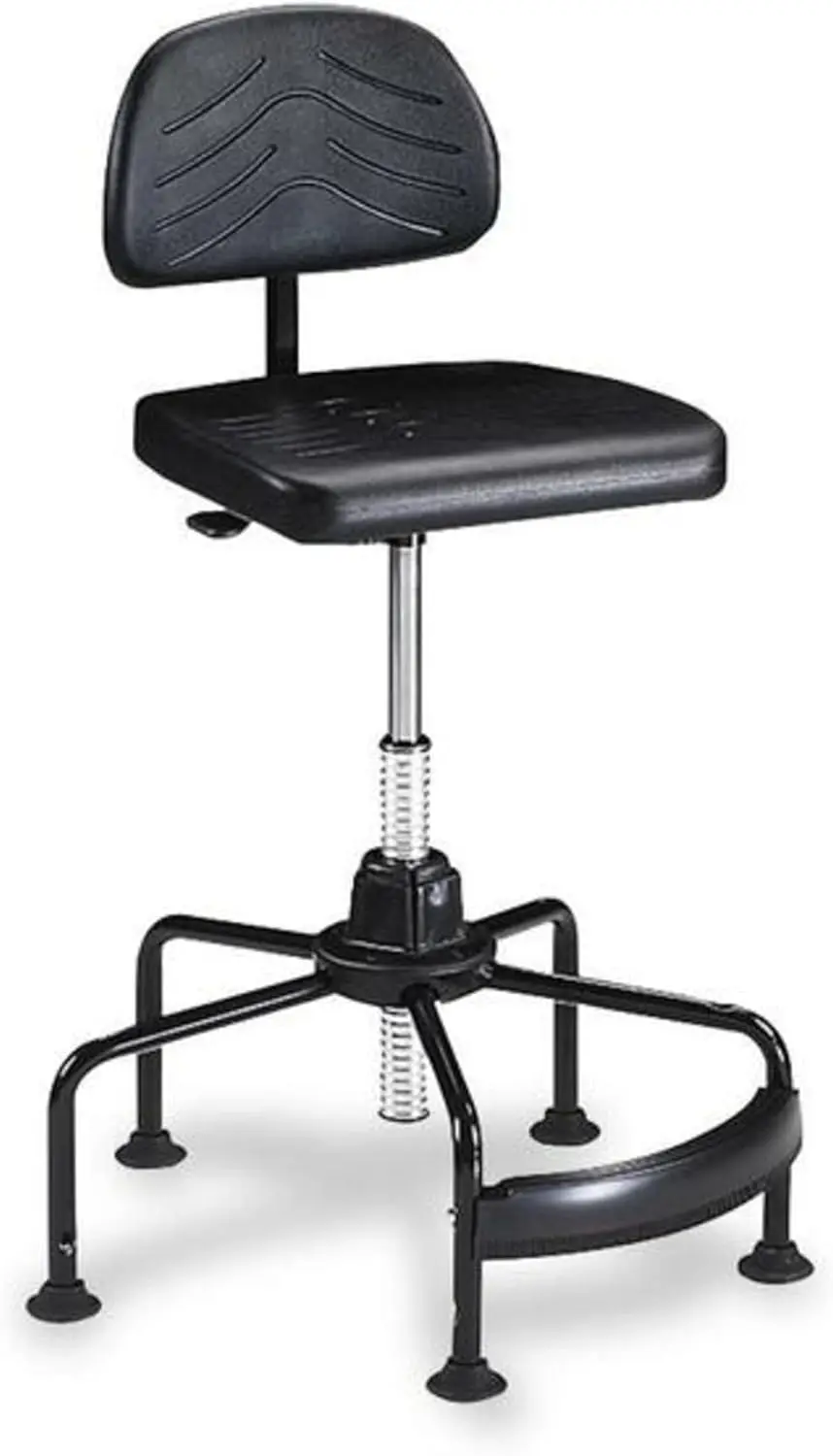 Master High-Back Economy Industrial Workbench Swivel Task Chair, Black (5117)