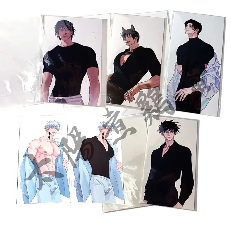 Anime Jujutsu Kaisen Temperature-sensitive discoloration postcard Fushiguro Toji Fushiguro Megumi Christmas birthday gift