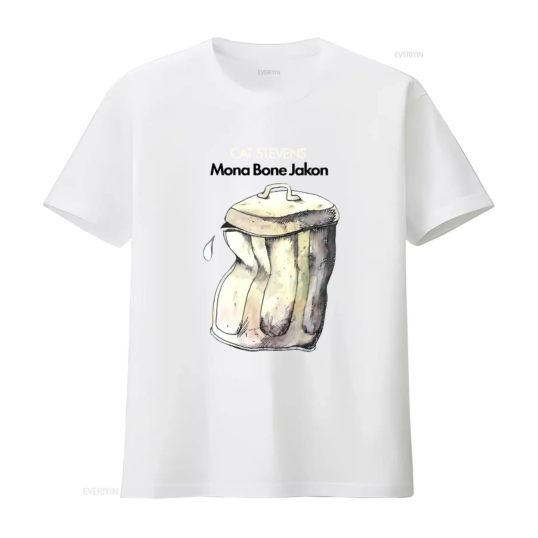 

Футболка Cat Stevens Mona Bone Jakon, размер среднего размера, винтажная, модная, с рисунком, унисекс, универсальная, дышащая, уличная, мягкая