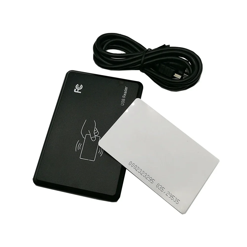 RFID Smart Card Reader with USB Port, 13.56MHz IC Card, Contactless Sensitivity, Support Window System Linux