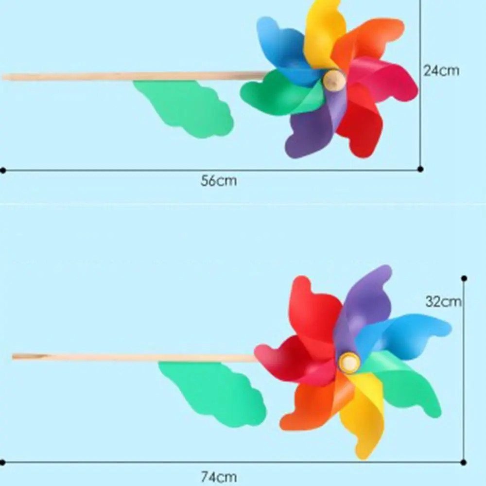 Kolorowy wiatrak wiatraczek domowa dekoracja obejścia ogrodowa zabawka dla dzieci