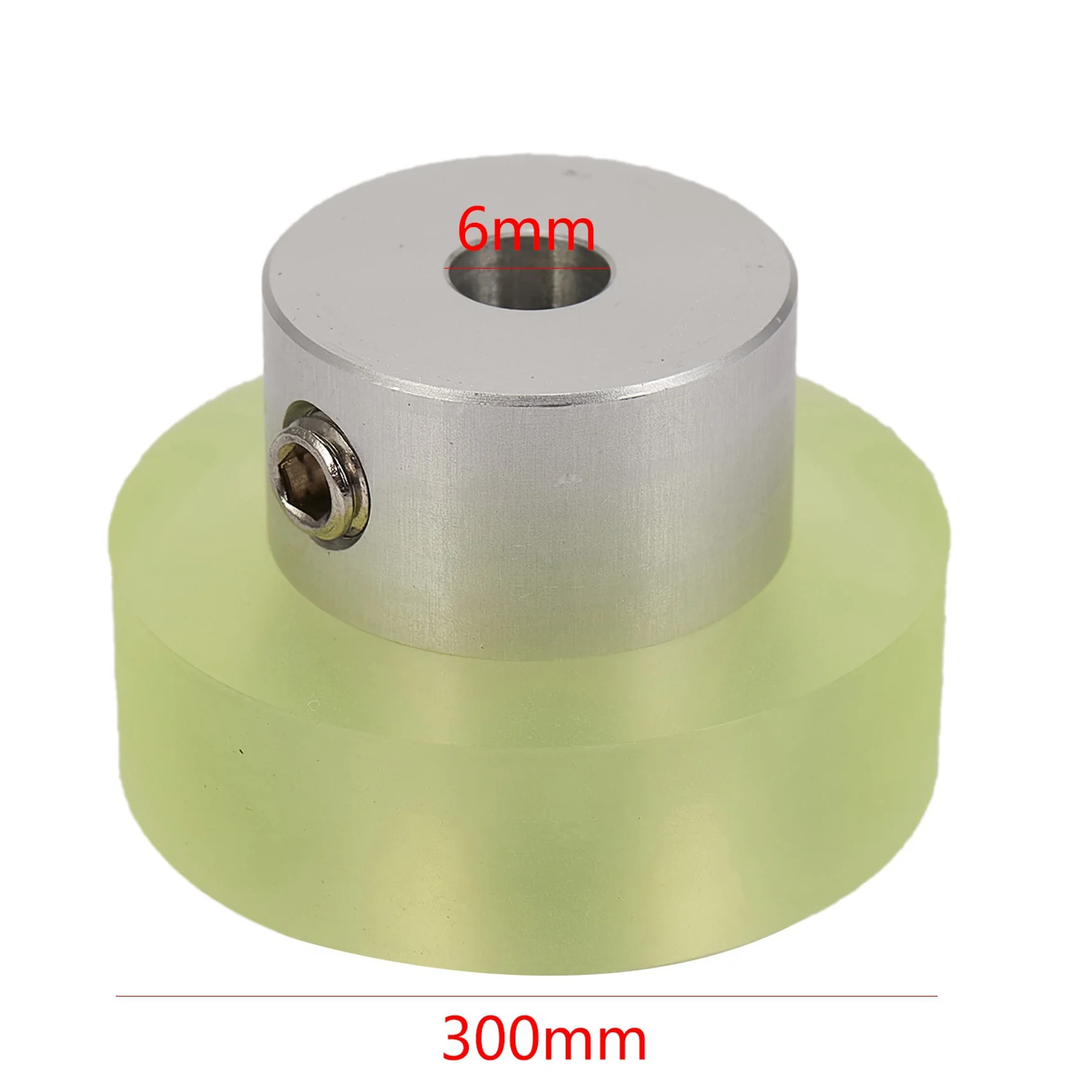 abby-2x、300mmアルミニウムポリウレタン工業用エンコーダホイール、ロータリーエンコーダ測定用測定ホイール