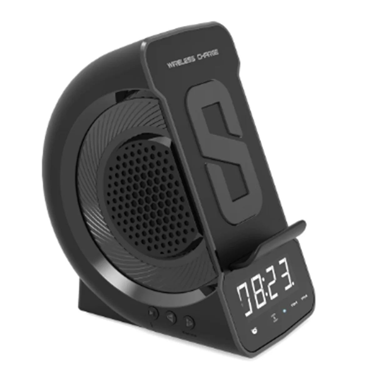 

Беспроводной Bluetooth-динамик 3 в 1, модный портативный уличный динамик со светодиодным дисплеем, будильником и быстрым зарядным устройством